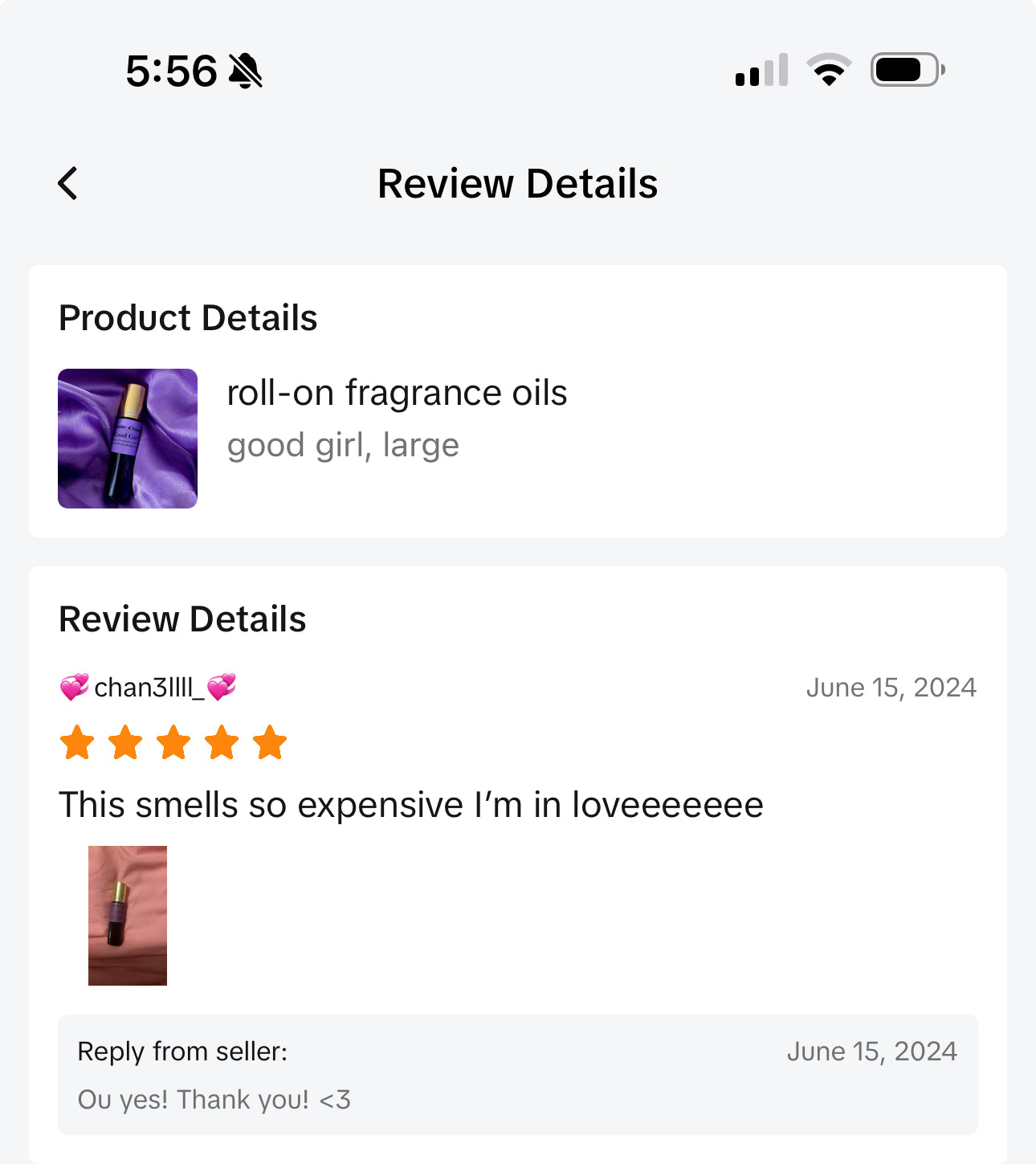 good girl 1 oz perfume oil