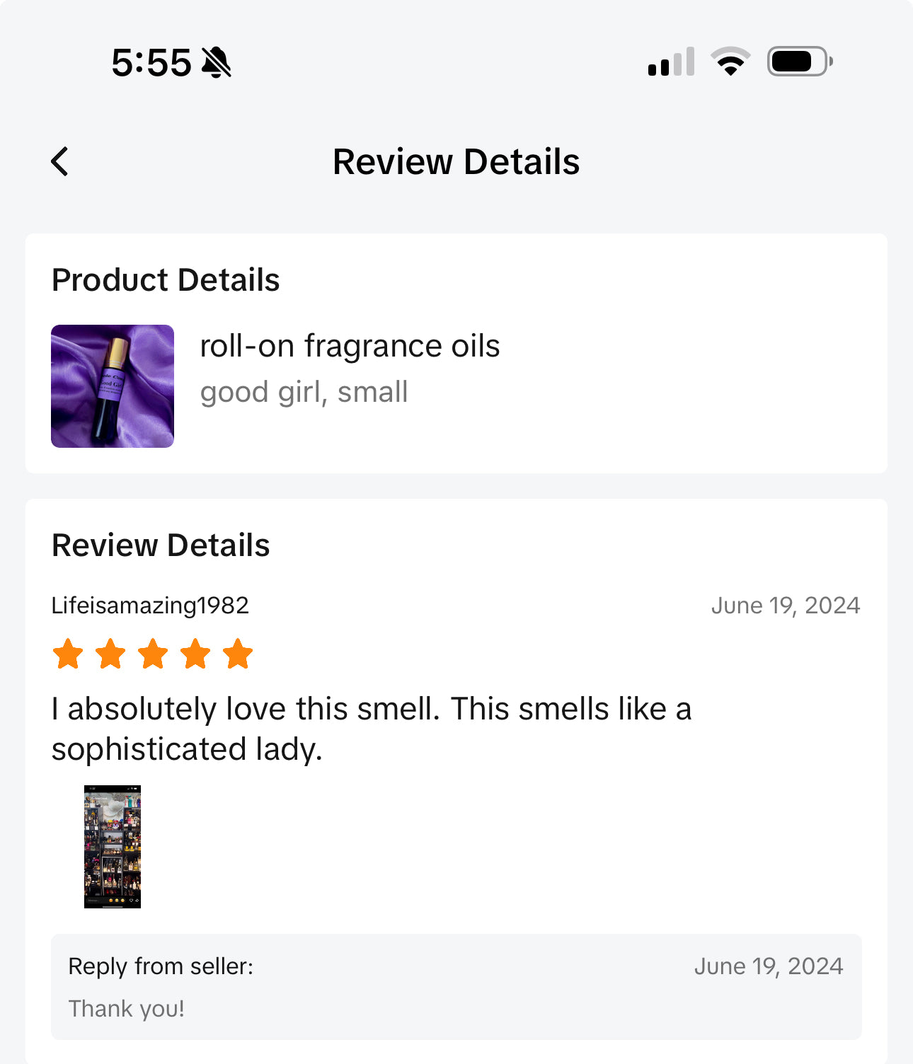 good girl 1 oz perfume oil