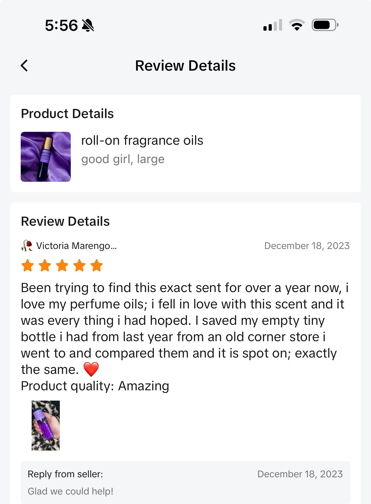 good girl 1 oz perfume oil